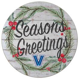Jardine - Villanova Wildcats 20'' x 20'' Season's Greetings Circle - White