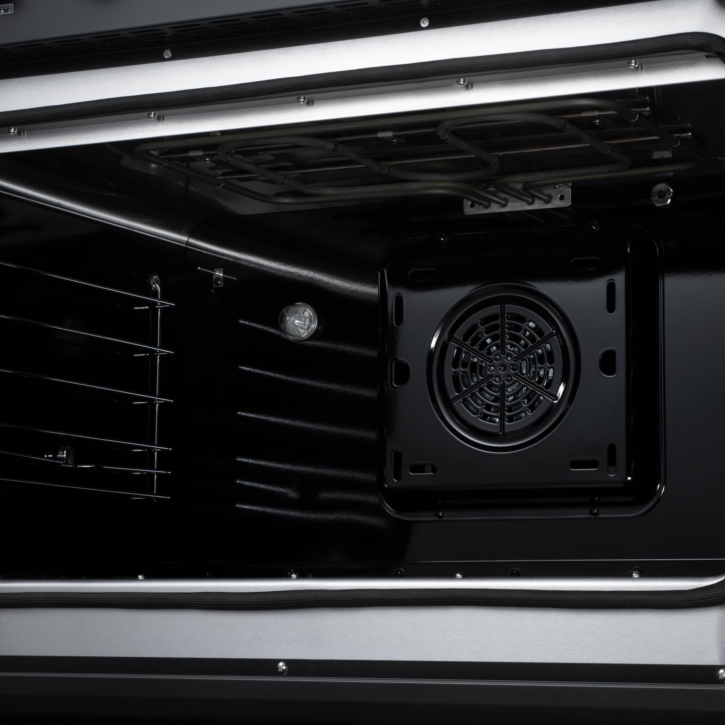 Alt View 13. Forno Appliances - Torino 36-in. Freestanding French Door Induction Range with Air Fry, Air Sous Vide and True Convection - Black - Black.