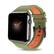 Front. Mybat Pro - MyBat Pro Silicone Antimicrobial Watchband for Apple Watch 38mm / 40mm - Green / Orange - Green.