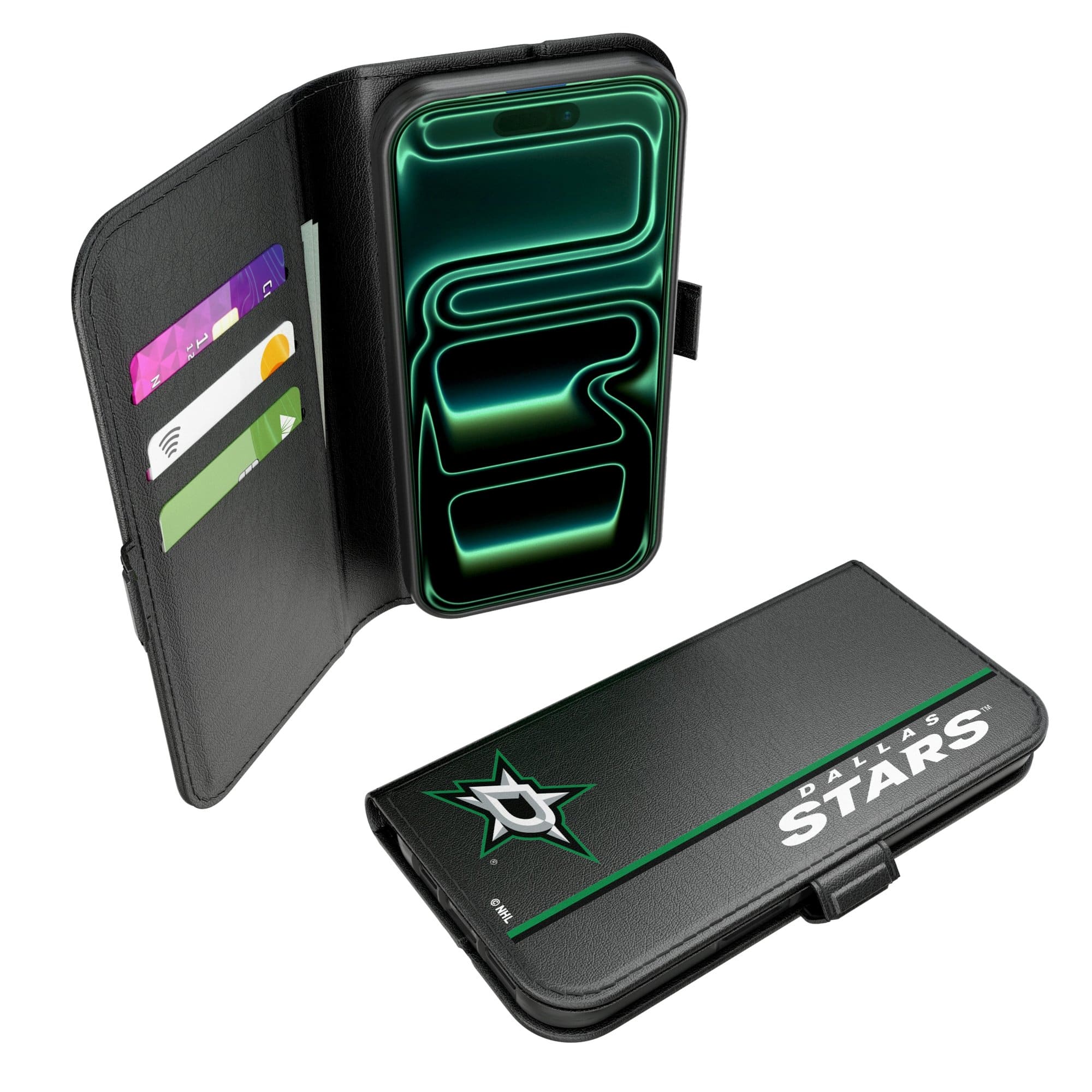 Keyscaper - NHL - Dallas Stars iPhone Folio 2.0 Case - 17 - Black price history on PriceWatchPro