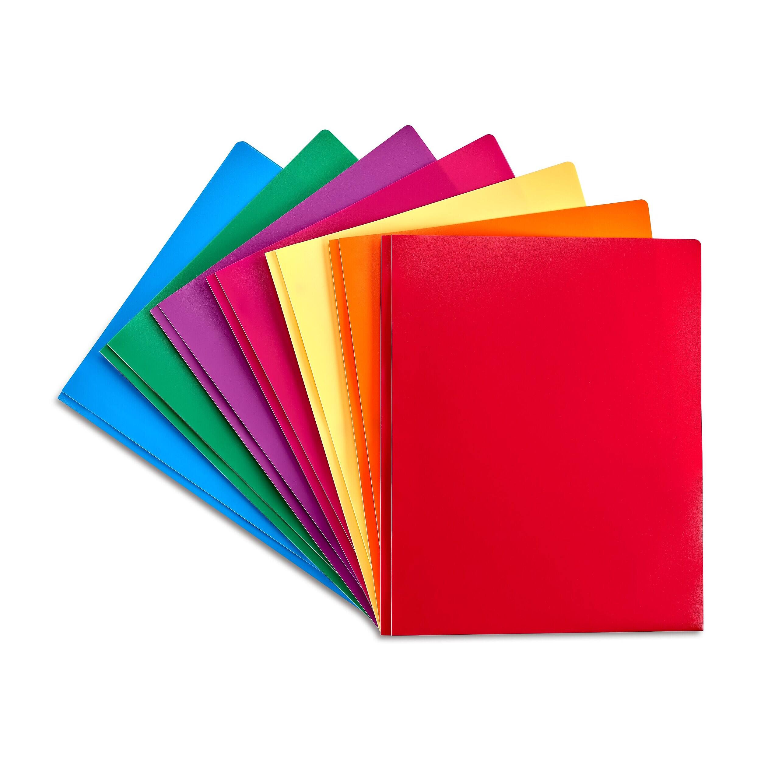Alt View 1. Staples - 2-Pocket Plastic Presentation Folder with Fasteners - Color chosen at random.