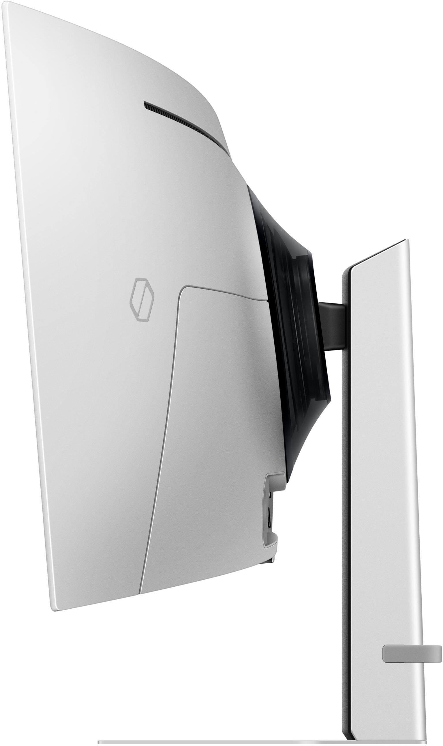 Alt View 23. Samsung - 49" Odyssey OLED G9 (G91SD) Dual QHD 144Hz 0.03ms G-Sync Compatible Curved Gaming Monitor - Silver.