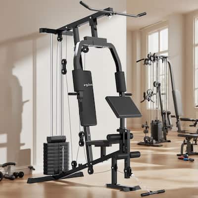 Soozier Multifunction Home Gym System, Workout Station with 99Lbs Soozier Multifunction Home Gym System, Workout Station with 99Lbs