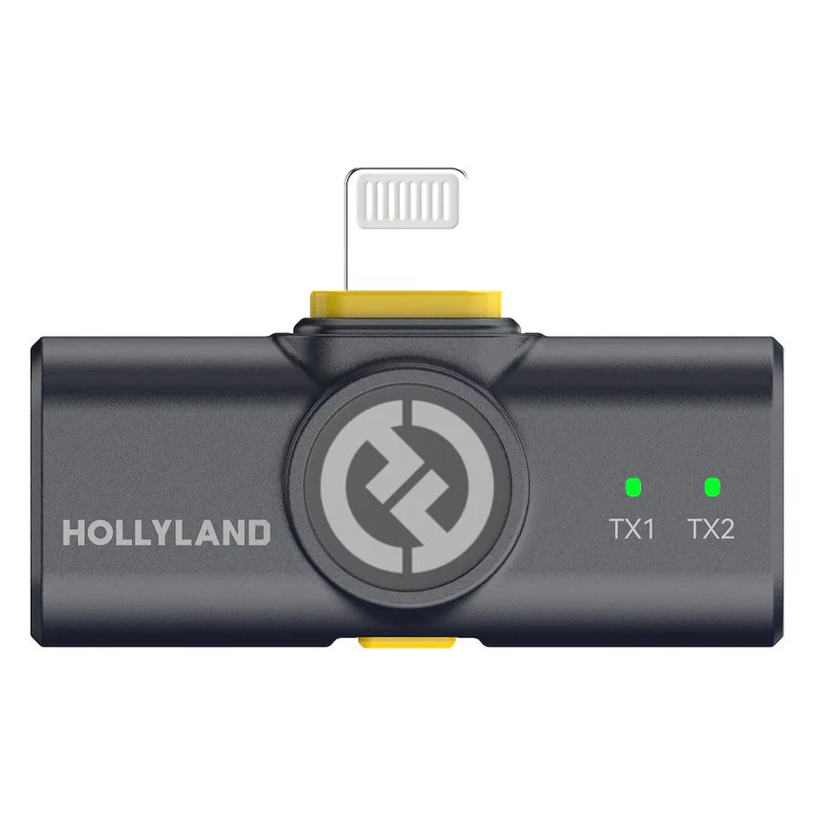 Microphone M2 HOLLYLAND LARK M2 Wireless Lavalier Microphone with Lightning Plug ...