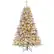 Front. Costway - 6 FT Pre-Lit Christmas Tree 3-Minute Quick Shape Flocked Decor with 300 LED Lights - Green/White.