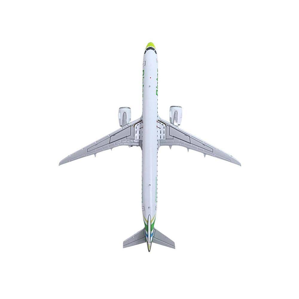 Back. GeminiJets - Embraer E195-E2 Commercial Aircraft "Binter Canarias" (EC-OEA) White with Green Tail Stripes Stripes 1/400 - White with Green.