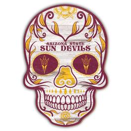 Fan Creations - Arizona State Sun Devils 12'' Sugar Skull Sign - Multicolor