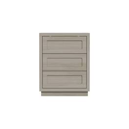 Famapy - Minimalist 3 - Drawer Nightstand: Neutral - Toned Storage for Home - Gray
