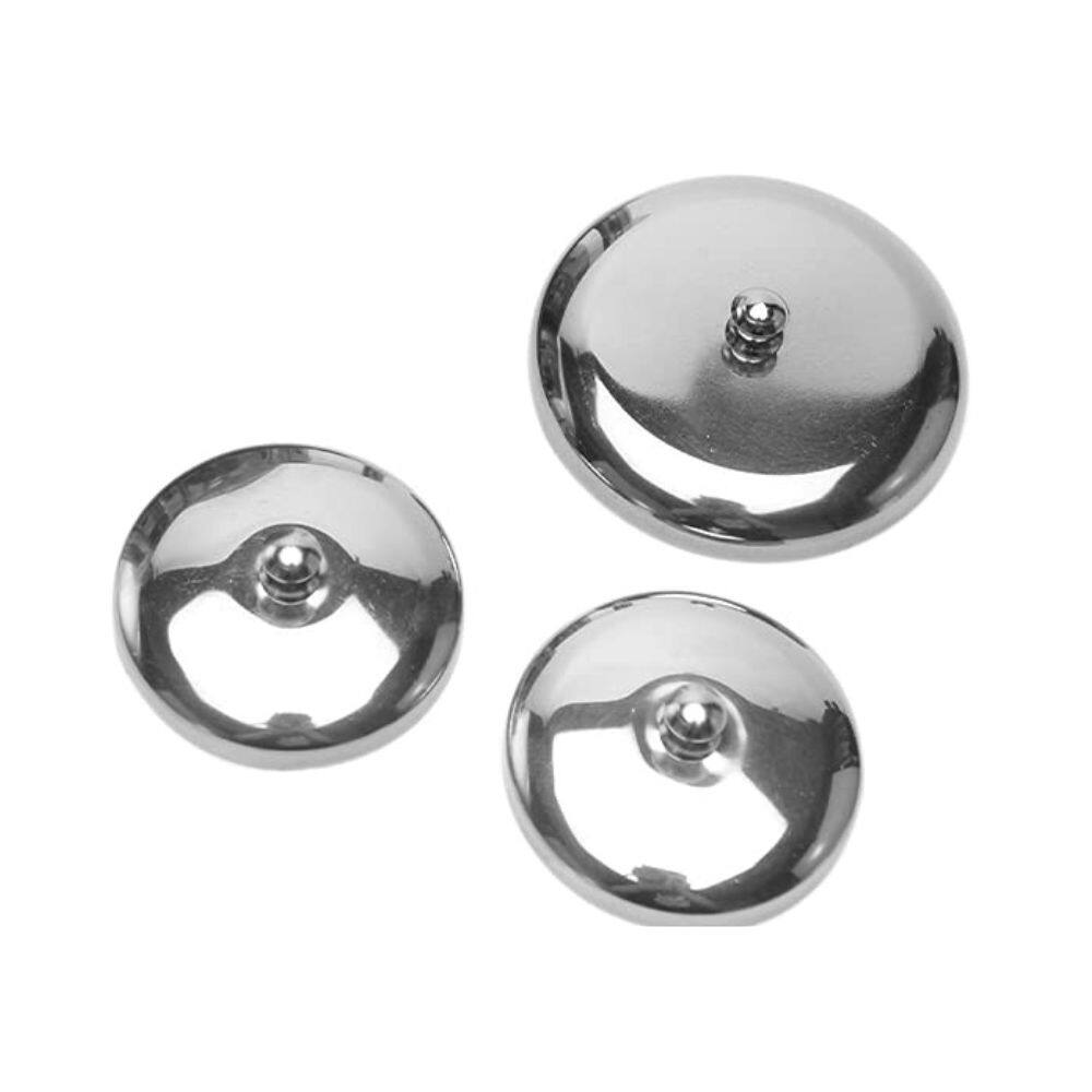 Alt View 1. Beauty Hub Ecommerce - 3-Piece Stainless Steel Nail Tips Cup - Silver.