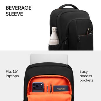 backpack to fit 16 inch laptop Shrrie Vegan Leather for Women and Men versatile backpack to navigate busy areas with ease Laptop Sleeve Backpack To Fit