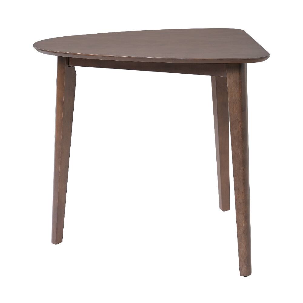 Alt View 4. Loheer - Loheer Triangular Wood Table 36 Inch Modern Geometric Side Table for Living Room Bedroom Small Space Brown - Brown.