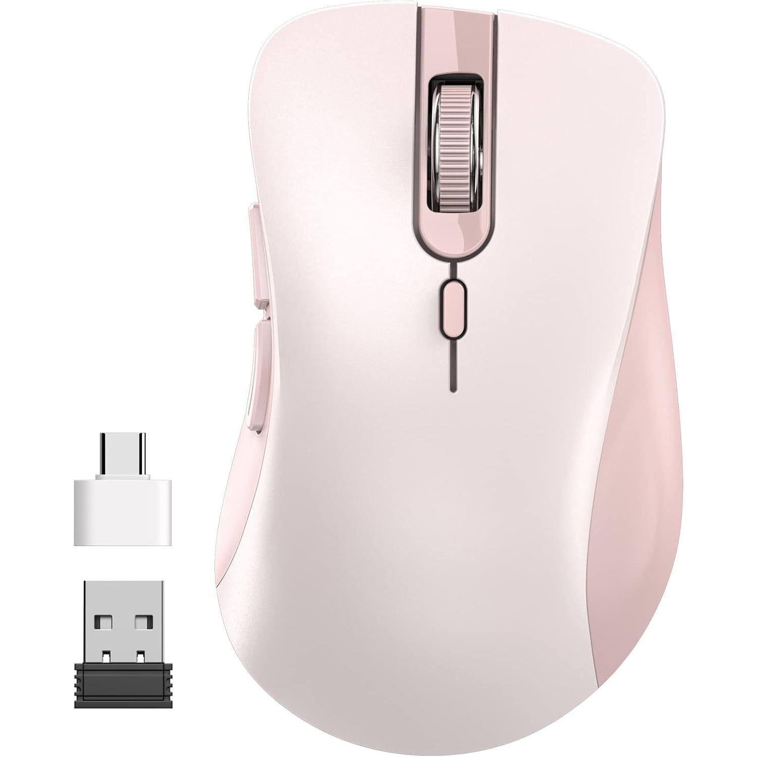Cedar Assembly Wireless Mouse Silent Computer Mice with USB Receiver ...