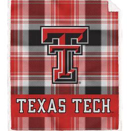 Pegasus - Texas Tech Red Raiders 50" x 60" Bold Plaid Ultra Soft Sherpa Blanket - Multicolor