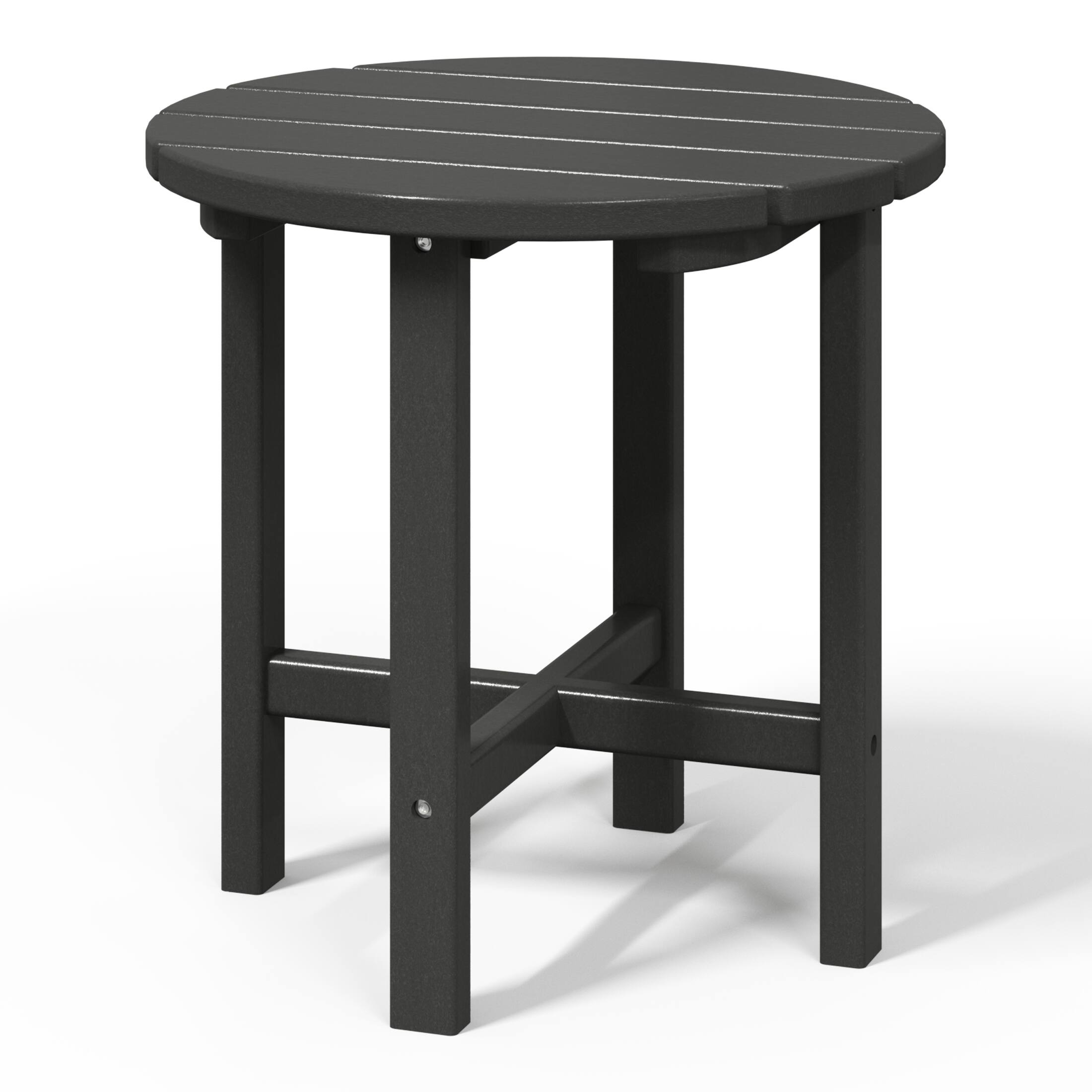 Alt View 1. WestinTrends - WestinTrends Dylan Adirondack Round Outdoor Side Table - Gray.