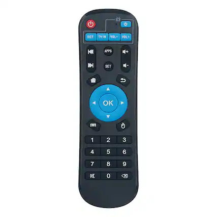 SET TVIN APPS VOL- VOL+ OK 1 2 3 4 5 6 7 8 9 0 x