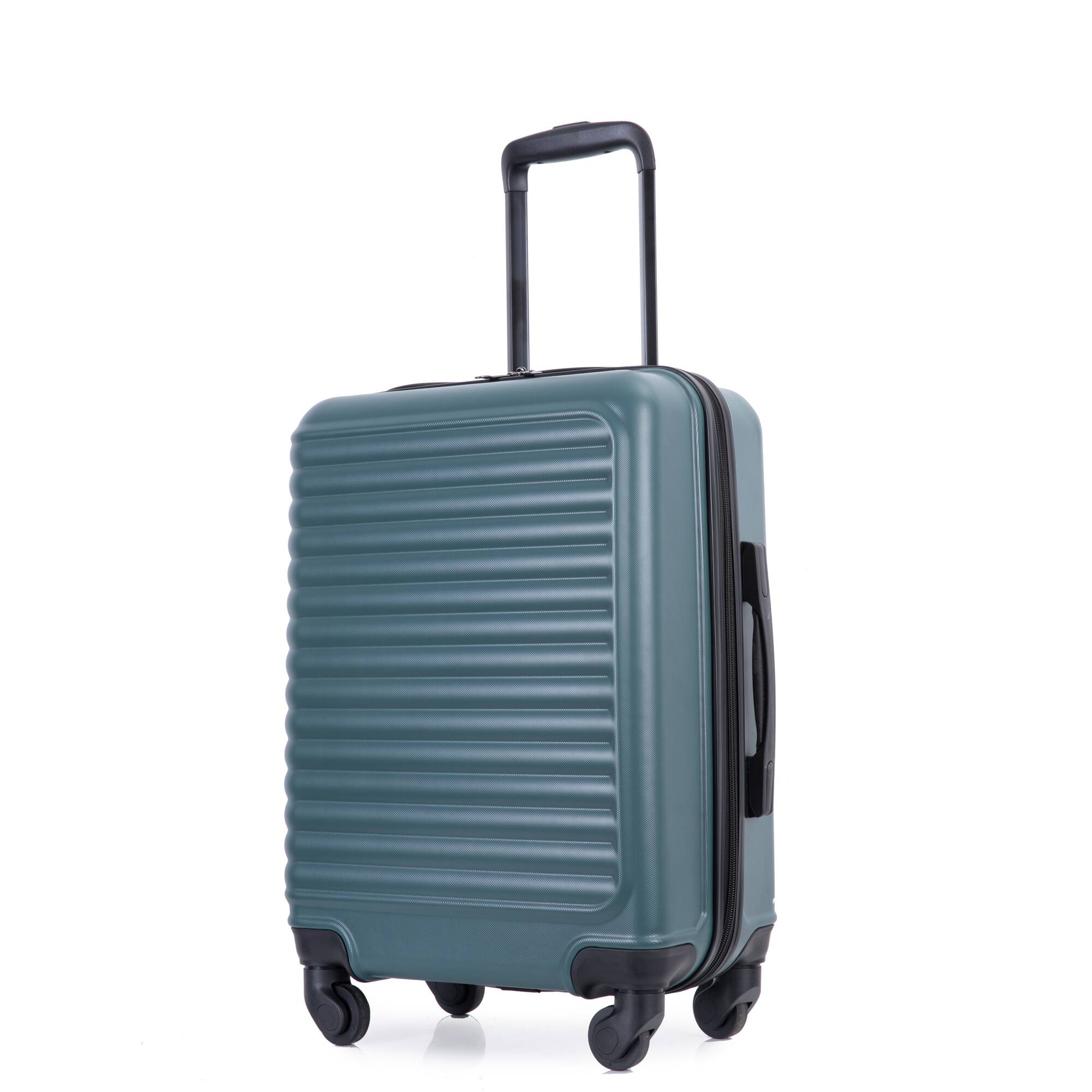 Alt View 2. APRILSOUL - 20 Inch Carry on Luggage Lightweight Suitcase Spinner Wheels Green - Green.