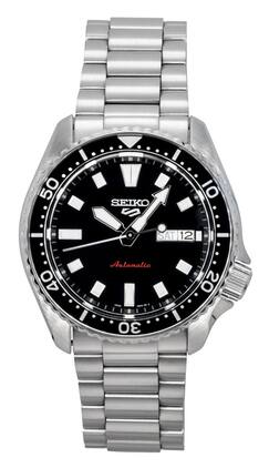 Seiko - Sports SKX Redux Stainless Steel Dial Automatic SRPL85K1 100M Men's Watch - Black