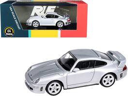 RUF CTR2 Metallic 1/64 Diecast Model Car by Paragon - Silver