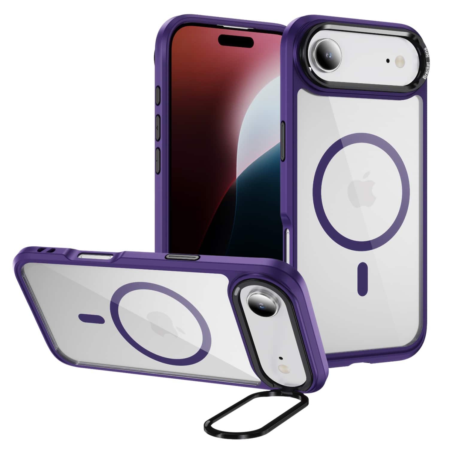 SaharaCase - Apple iPhone Air Kickstand Case | Compatible with Magsafe | Pro Shield Design | Raider Series - Purple Orchid