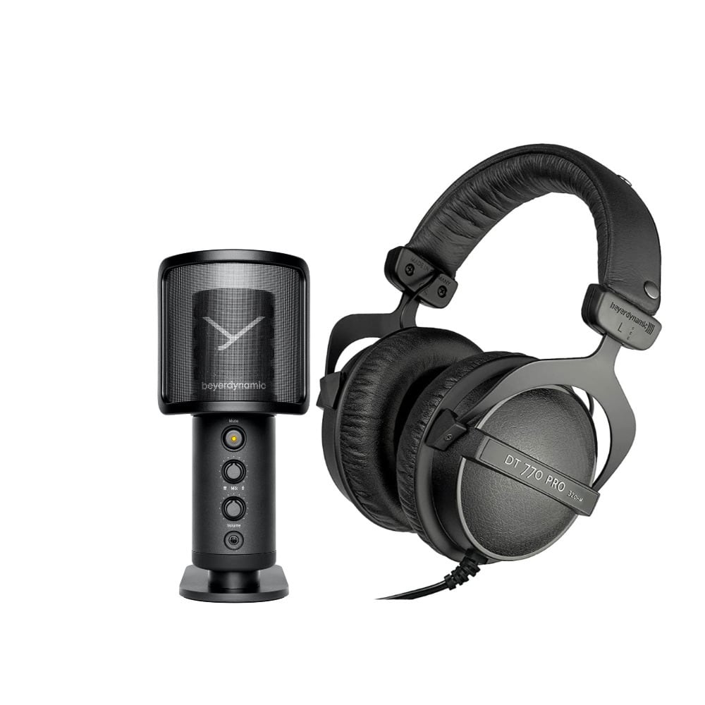 Beyerdynamic - DT770 Closed Dynamic Headphone (32 Ohms) with USB Microphone - DT770P32-FOXUSB