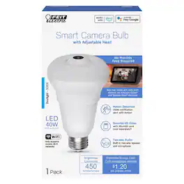 FEIT ELECTRIC - Feit Smart Home A23 E26 (Medium) Smart-Enabled LED Bulb Daylight 40 Watt Equivalence 1 pk