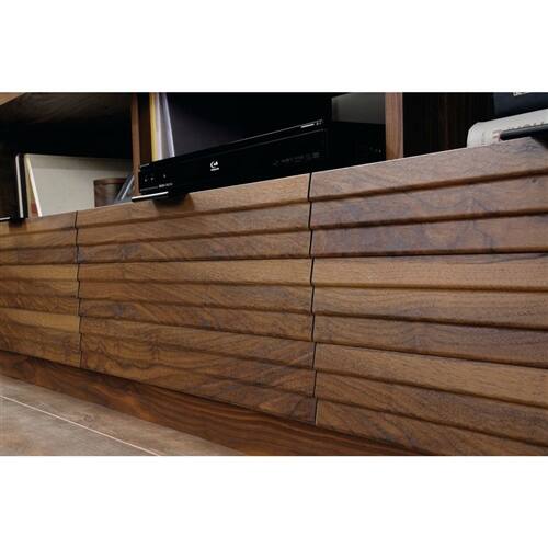 Alt View 2. SlickBlue - Modern TV Console Stand, Fits Up to 70-Inch Flat Screen - Brown.