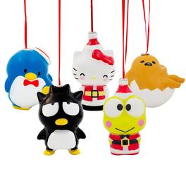 Surreal Entertainment - Sanrio Hello Kitty and Friends 4-Inch Decoupage Ornament Set of 5 - White