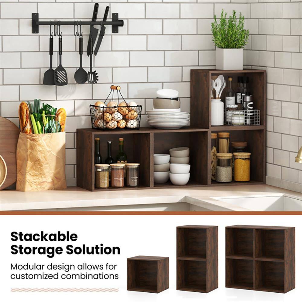 Stackable Storage Solution  
Modular design allows for customized combinations
