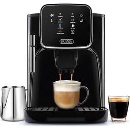 Zulay Kitchen - Magia Clasica - Fully Automatic Espresso Machine with Grinder - Black