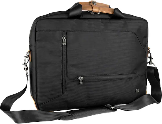 Front. PKG - Annex 10L Messenger Bag fits up to 16" Laptop - District Black.