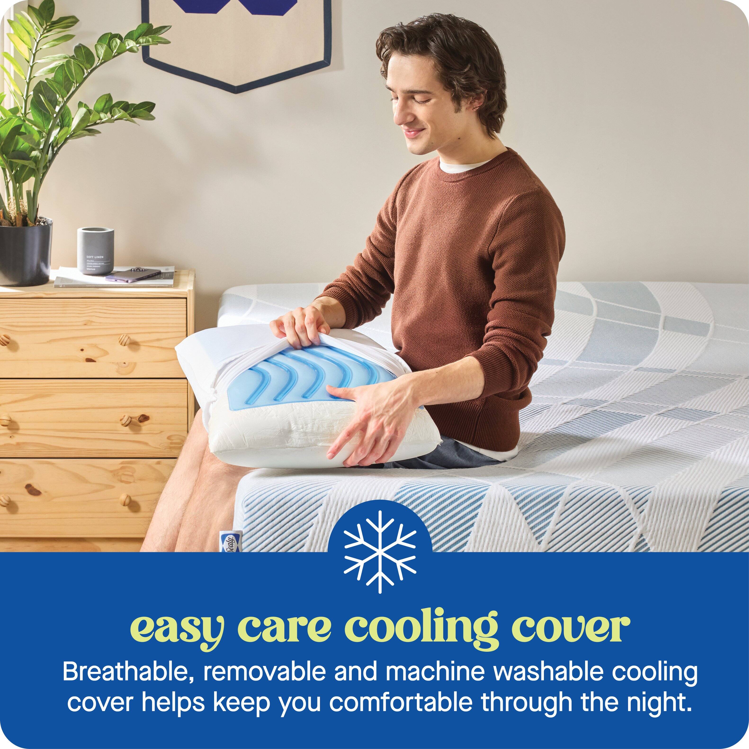 easy care cooling cover  
Breathable, removable and machine washable cooling cover helps keep you comfortable through the night.