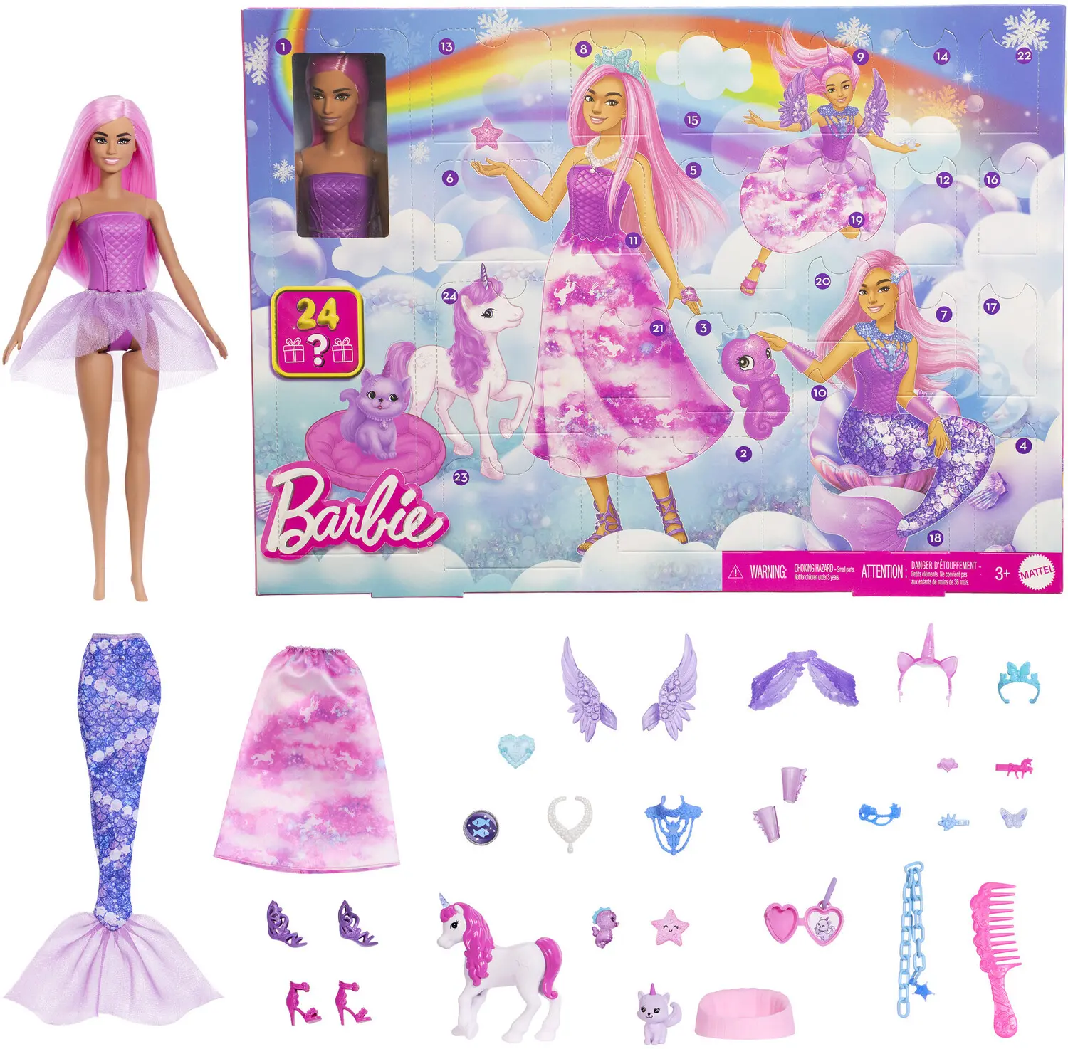 Mattel - Barbie Fantasy Advent Calendar - Collectibles - Multicolor