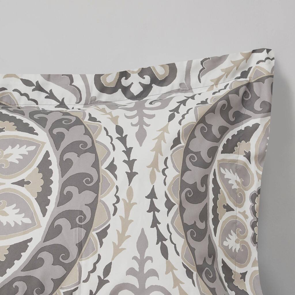 Alt View 2. Gracie Mills - Gracie Mills Shaffer Globally Inspired 9-Piece Comforter Set with Cotton Bed Sheets - Taupe.