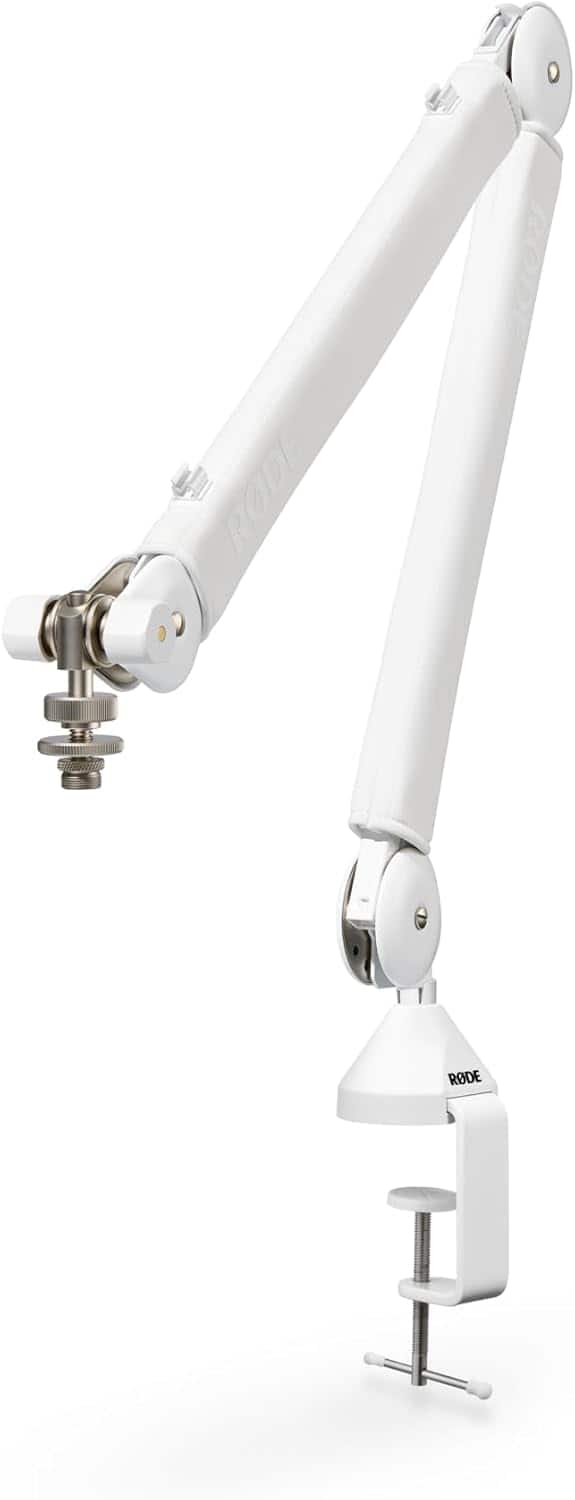 RØDE - PSA1+ Professional Studio Arm with Spring Damping and Cable Management - White
