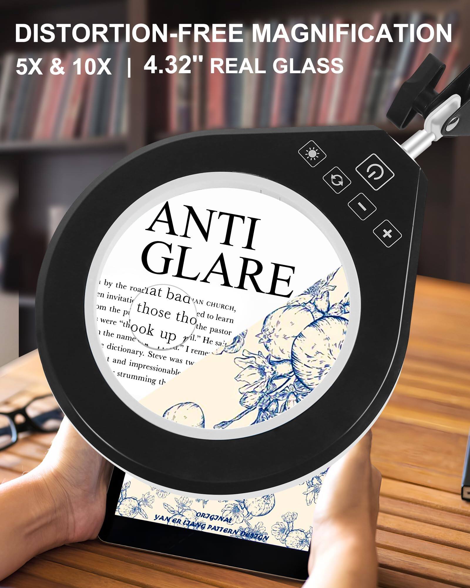 DISTORTION-FREE MAGNIFICATION 5X & 10X | 4.32" REAL GLASS

ANTI GLARE

by the roaziati baa'an CHURCH, those "hook up fil." He said the pastor name up il." I reme t and Steve was tw strumming impressionable th

YAN ER LIANG ORIGINAL PATTERN DESIGN