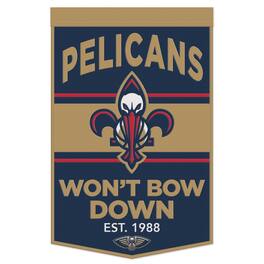 WinCraft - New Orleans Pelicans 24" x 38" Primary Logo Banner - Multicolor