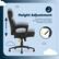 The text on the image is already correctly grouped and states: "Height Adjustment Lift the lever on the side of the chair up in order to adjust the height to your liking."