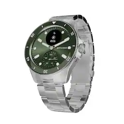 Green - Stainless steel - Oyster Metal - Silver