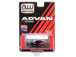 Autoworld - 2017 Ford Mustang "ADVAN Yokohama" Limited Edition to 3600 pieces Worldwide 1/64 - Red And Black