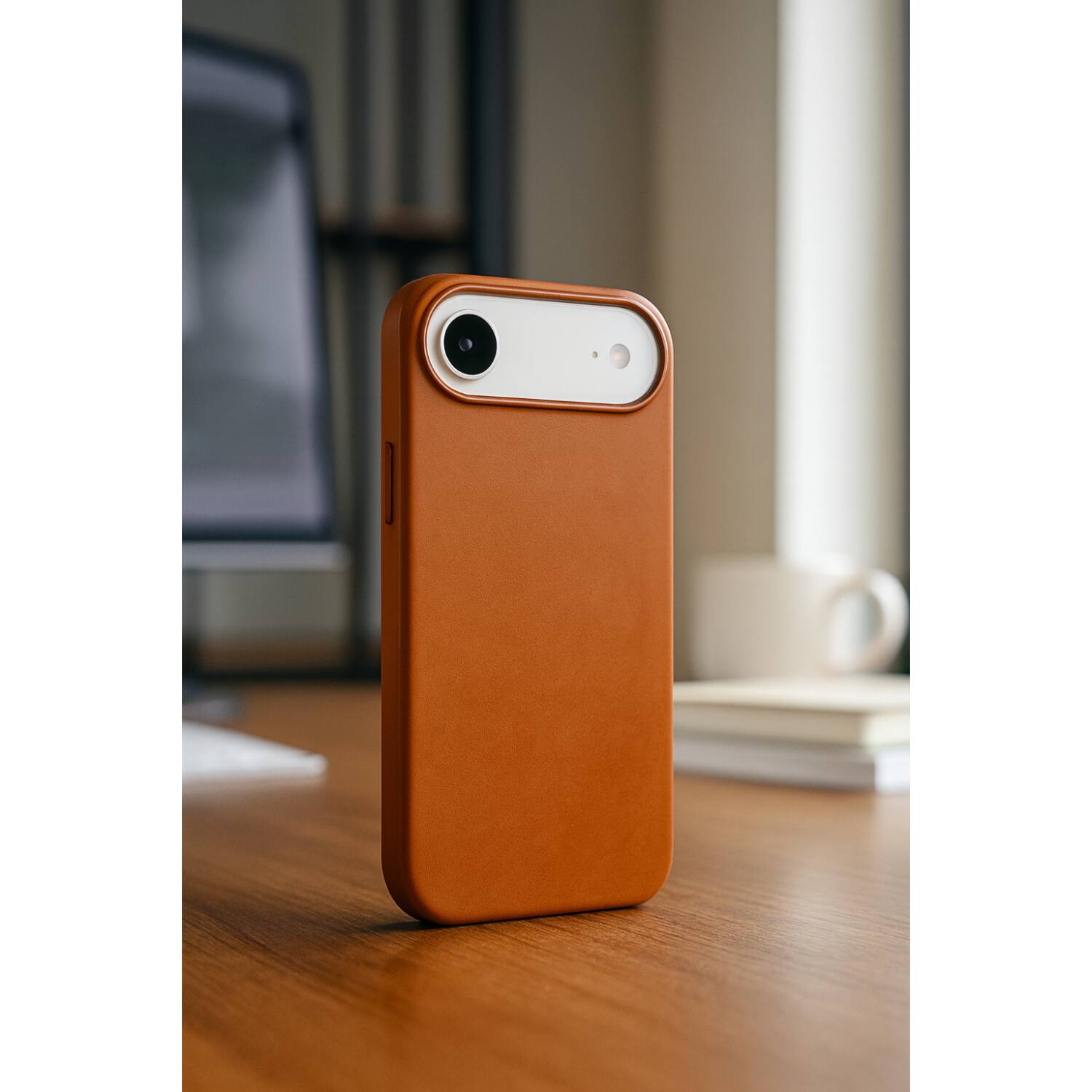 Alt View 2. SaharaCase - Apple iPhone Air Vegan Leather Case | Compatible with Magsafe | Indy Series - Canyon Brown.