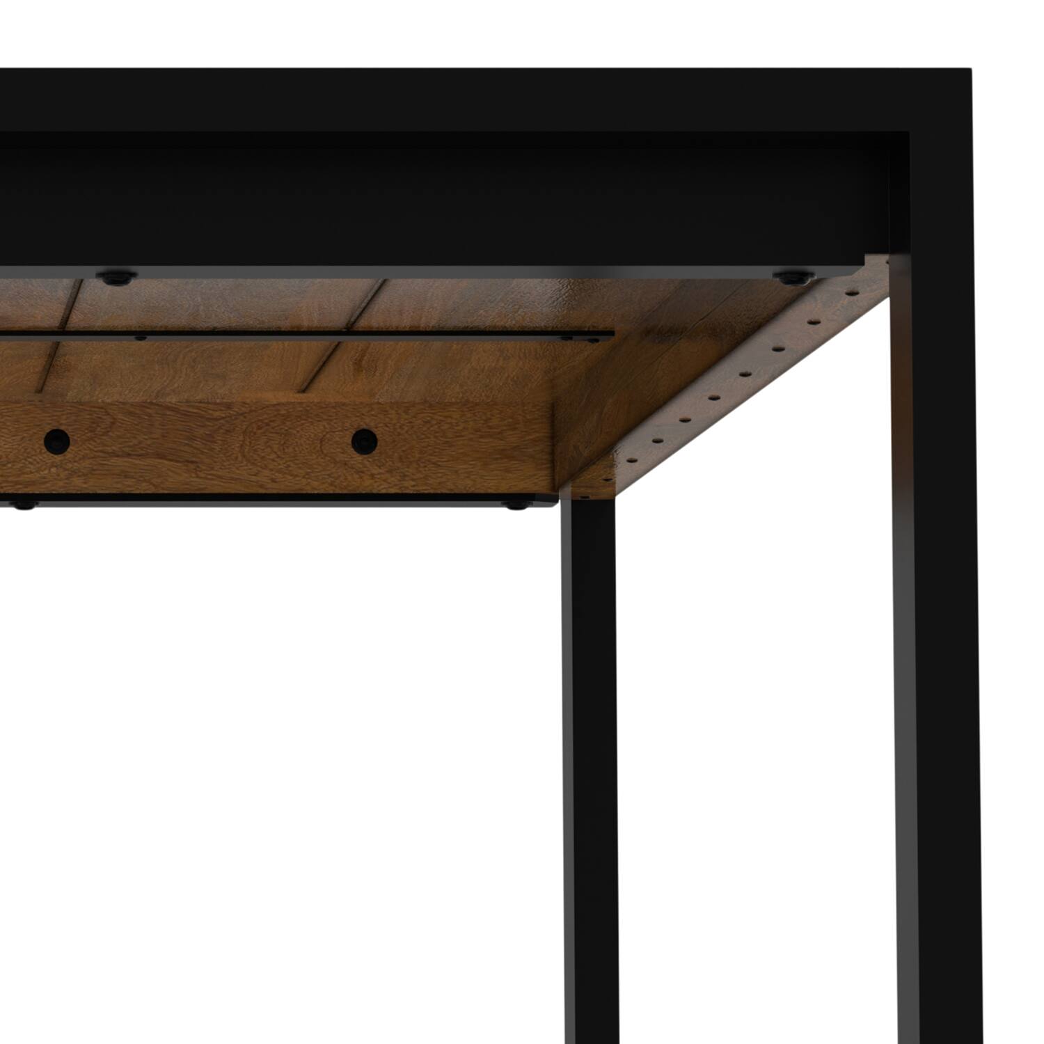 Alt View 7. Simpli Home - McKenzie 66 inch x 40 inch Rectangle Modern Industrial Dining Table in Light Tobacco - Light Tobacco.