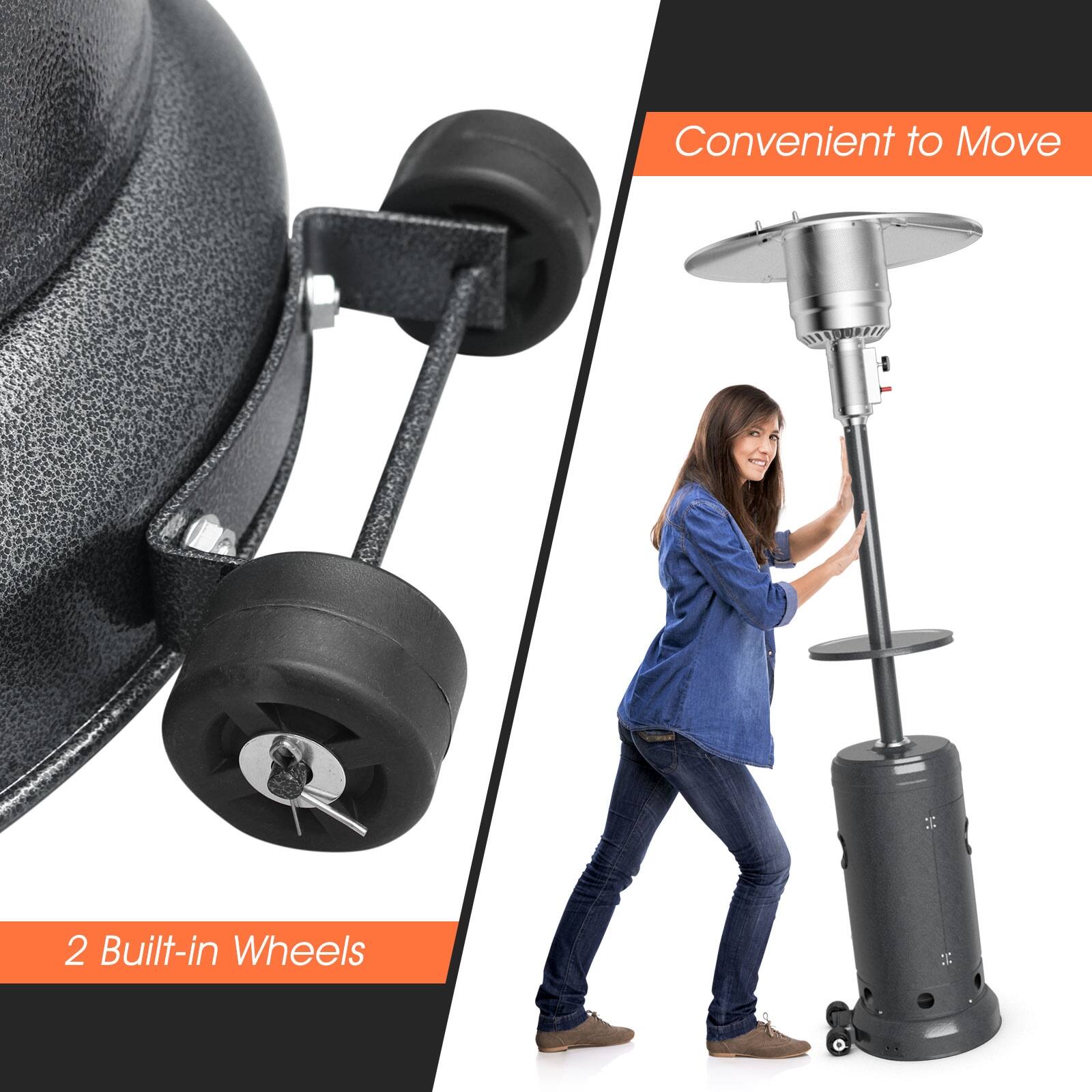 Convenient to Move: 2 Built-in Wheels