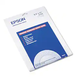 Epson - Premium Photo Paper Letter Size Semi-Gloss White - Pack of 20