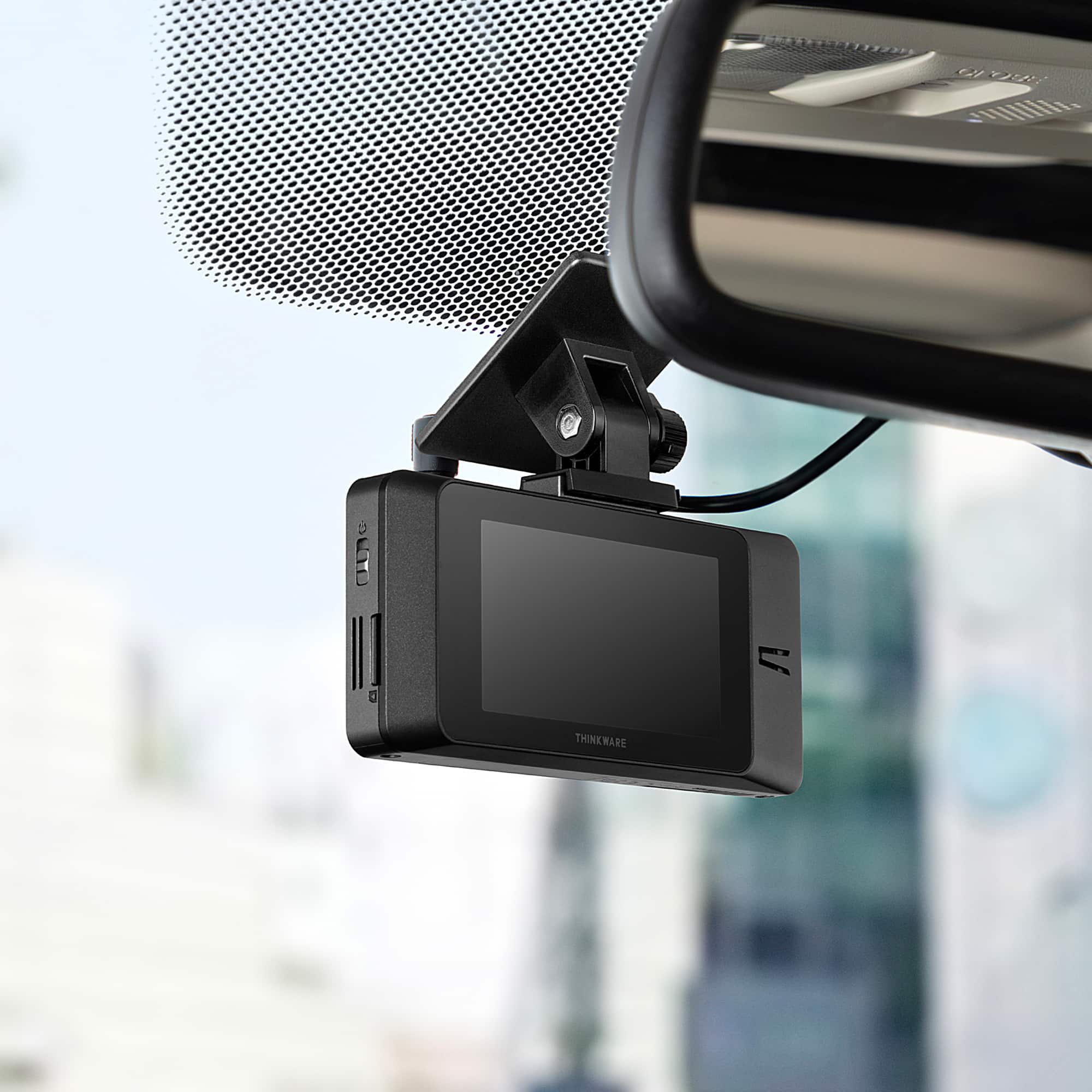 Alt View 14. THINKWARE - ARC 2K Front & 2K Rear Dash Cam with Touchscreen, GPS, & WiFi - Dark Gray.