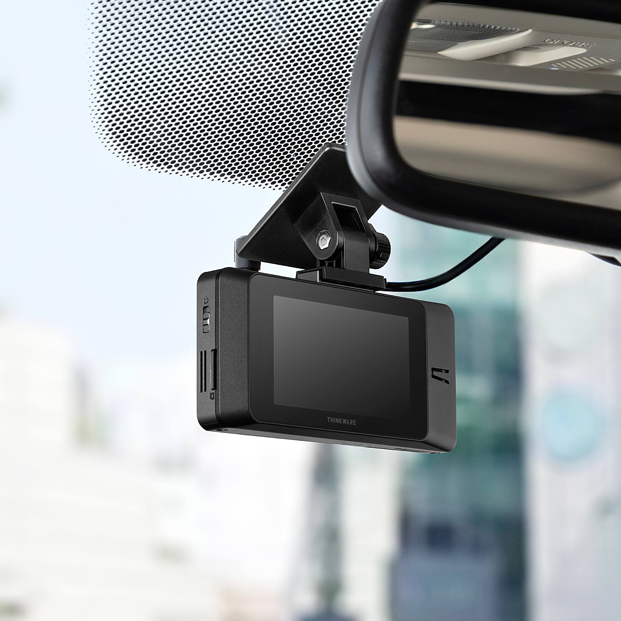 Alt View 14. THINKWARE - ARC 2K Front & 2K Rear Dash Cam with Touchscreen, GPS, & WiFi - Dark Gray.