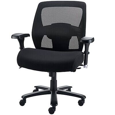 Alt View 1. Staples - Staples Driscott Ergonomic Fabric Managers Big & Tall Chair, 400 lb. Capacity, Black (28354) - Black.