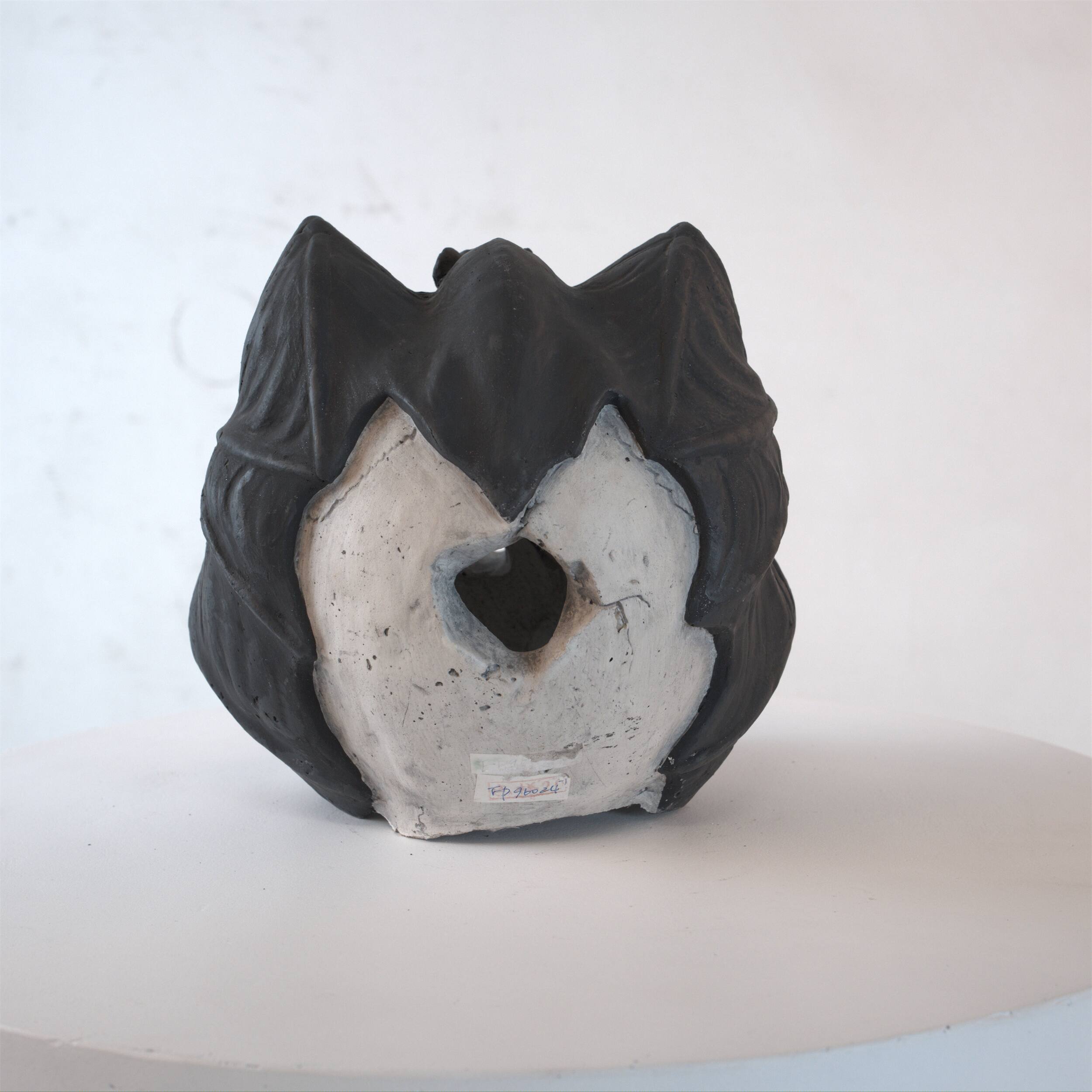 Alt View 5. Ecooso - Metal Human Skull Gas Log Decoration for Fire Pits and Halloween Displays - Beige+Black.