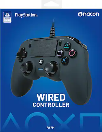 Nacon Wired Controller for Playstation 4 & Windows Black 50-1789 Nacon Wired Controller for Playstation 4 & Windows Black 50-1789