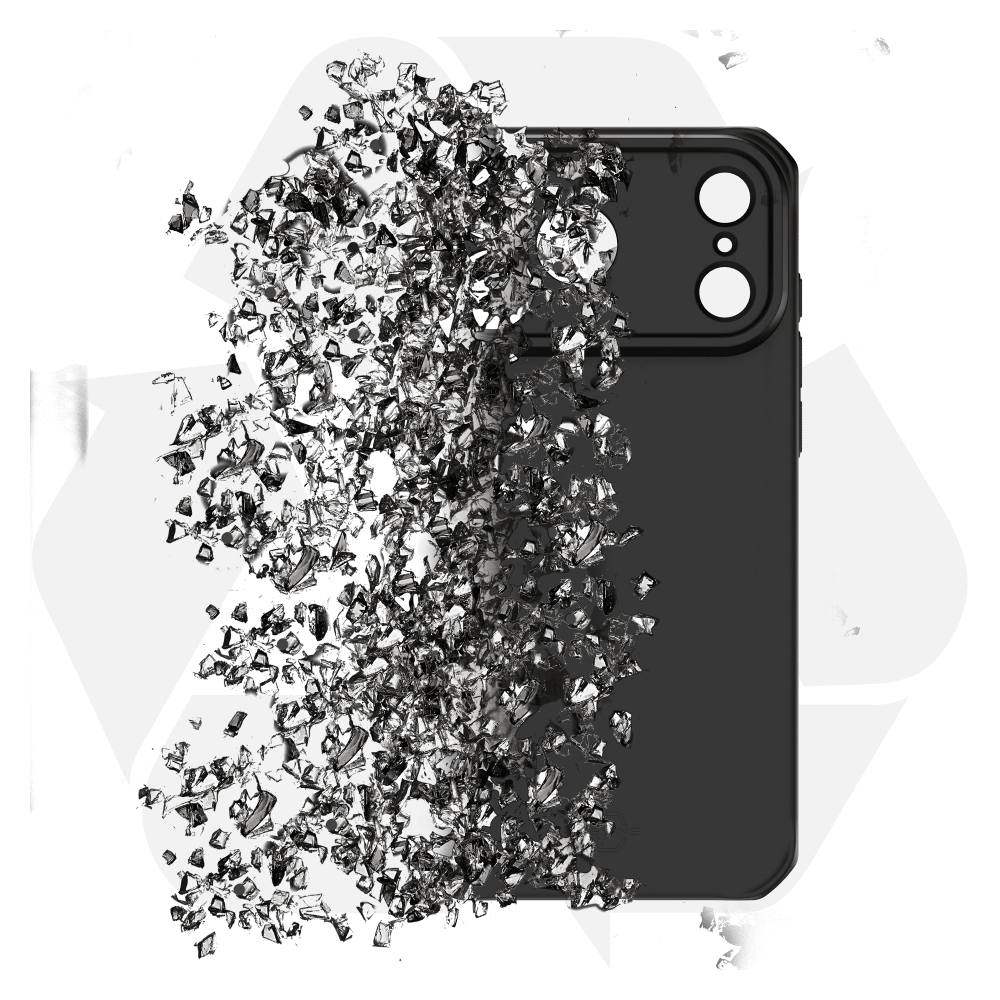 Alt View 5. Itskins - Spectrum_R Silk Case for Apple iPhone 18 Pro / 17 Pro - Black.