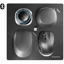 3Dconnexion - SpaceMouse Wireless Kit 2 with Bluetooth - Wireless Bluetooth/RF Mouse - 7 Button - Scroll Wheel - Compatible with PC - Wireless - Black